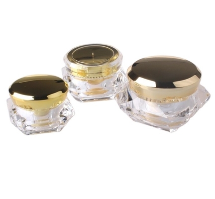 Material do colarinho ACRÍLICO 15g 30g 50g recipiente para creme de olhos de luxo em frasco de diamante