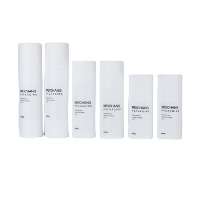 15ML 30ML 50ML Bomba de Loção sem Ar Branca Matte 0.25ml Discharge Rate Pp Sprayer