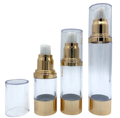 Material PP 15 ml 30 ml 50 ml garrafa de bomba sem ar para impressão em tela cuidados pessoais