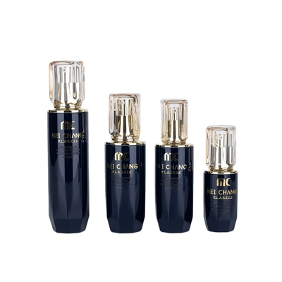 Botões de pulverização de bomba acrílica para cuidados com a pele PET de luxo Série 40ml 100ml 120ml 150ml 170ml