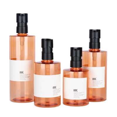 200 ml 250 ml 300 ml 400 ml garrafas de shampoo em material PCR/PET com impressão personalizada