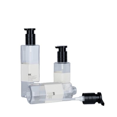 Material do colar PET plástico 200 ml 250 ml 300 ml garrafa de shampoo para embalagens de cuidados com a pele