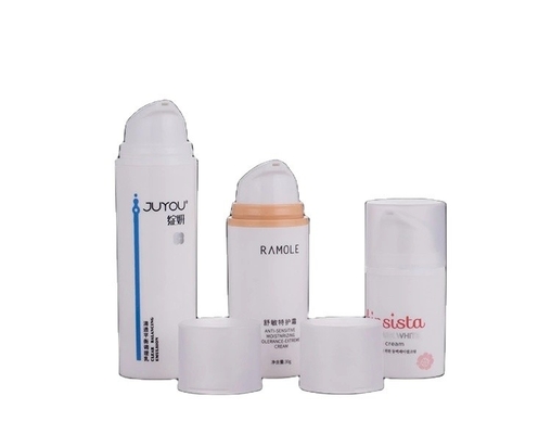 15 ml 30 ml 50 ml garrafa de bomba de loção sem ar PP/PCR para impressão em tela e dosagem uniforme