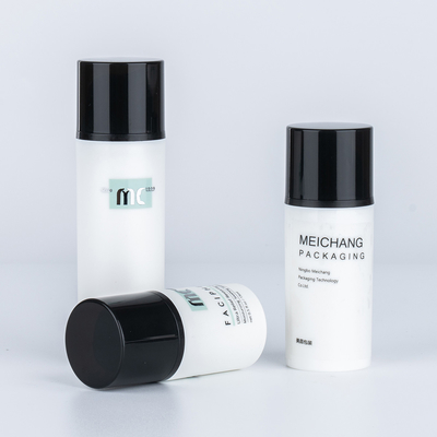 15 ml 30 ml 50 ml garrafa de bomba de loção sem ar PP/PCR para impressão em tela e dosagem uniforme