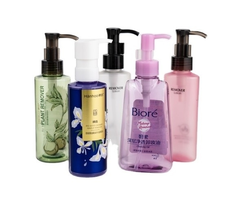 100ml 130ml 150ml Capacidade PET Loção de plástico personalizado frasco para embalagens cosméticas