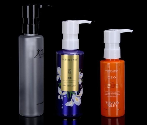 100ml 130ml 150ml Capacidade PET Loção de plástico personalizado frasco para embalagens cosméticas