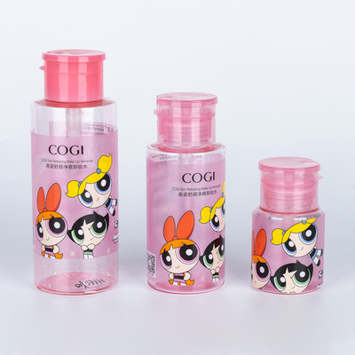 200 ml 500 ml PET de luxo embalagem de cuidados com a pele Polonês de unhas Remover de bomba Dispensador de garrafa