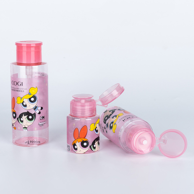 200 ml 500 ml PET de luxo embalagem de cuidados com a pele Polonês de unhas Remover de bomba Dispensador de garrafa