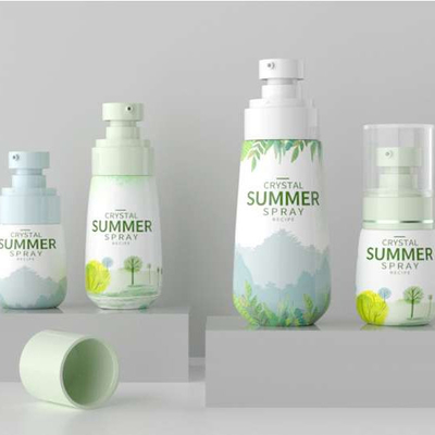 SPRAYER DE BUMPA Tipo de vedação 30ml 60ml 80ml 100ml PET Botão de spray cosmético para perfume de névoa de protetor solar