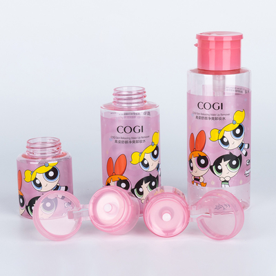 200 ml 500 ml PET de luxo embalagem de cuidados com a pele Polonês de unhas Remover de bomba Dispensador de garrafa