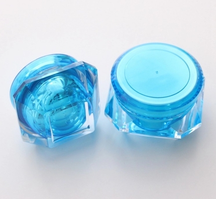 Material do colarinho ACRÍLICO 15g 30g 50g recipiente para creme de olhos de luxo em frasco de diamante