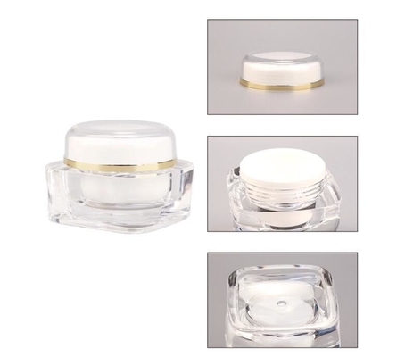 Material do colarinho ACRÍLICO 15g 30g 50g recipiente para creme de olhos de luxo em frasco de diamante