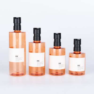 200 ml 250 ml 300 ml 400 ml PET PP Shampoo Flask com pulverizador de bomba e serigrafia