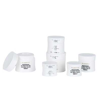 Capa de plástico 15 ml 30 ml 50 ml recipientes cosméticos para produtos de beleza frascos de creme embalagem