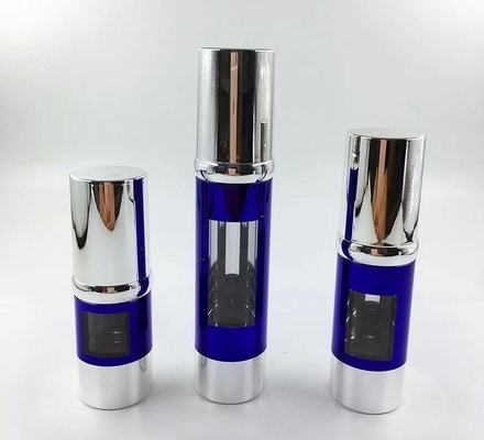 15 ml 30 ml 50 ml frasco de loção de bomba sem ar em qualquer cor para embalagens cosméticas