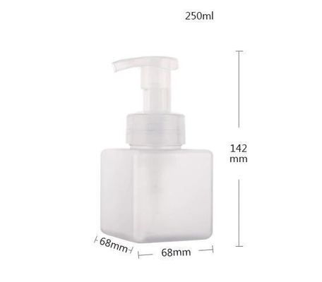 450ml Quadrado Impressão de tela PET garrafa vazia para embalagem cosmética Sabão líquido