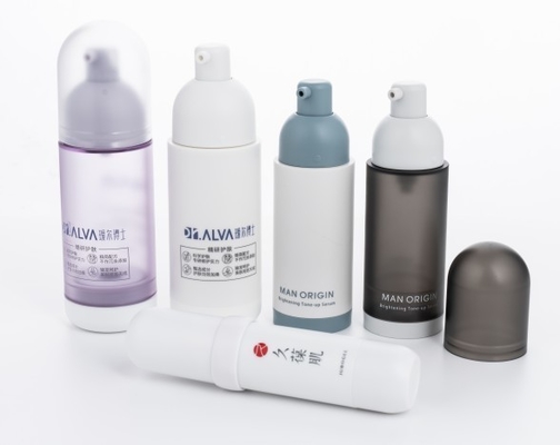 BEAUTY PACKING 30 ml garrafas de bomba sem ar com serigrafia e tampa de parafuso a granel