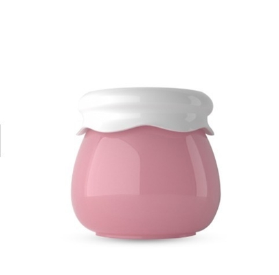 Embalagem cosmética acrílica de tampa de plástico de 10 ml para frasco de creme facial pequeno