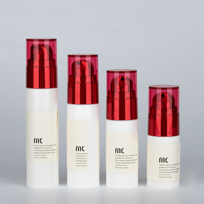 Capacidade 20 ml 30 ml 40 ml 50 ml SPRAYER PUMPA garrafa sem ar para embalagens de cuidados da pele