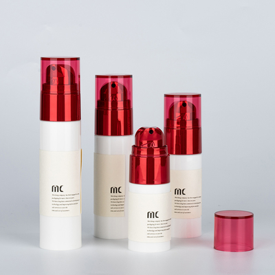 Capacidade 20 ml 30 ml 40 ml 50 ml SPRAYER PUMPA garrafa sem ar para embalagens de cuidados da pele