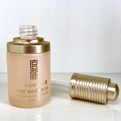 Resistente a crianças 30 ml Garrafa de vidro giratório de gotas para creme de olhos