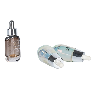 Garrafa de vidro redonda competitiva para soro e essência 30 ml 50 ml Qualquer cor está bem