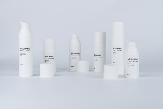 15ML 30ML 50ML Bomba de Loção sem Ar Branca Matte 0.25ml Discharge Rate Pp Sprayer