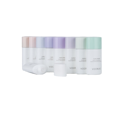 Logotipo do cliente aceitável 30ml 50ml embalagem de creme de proteção solar em plástico suave HDPE