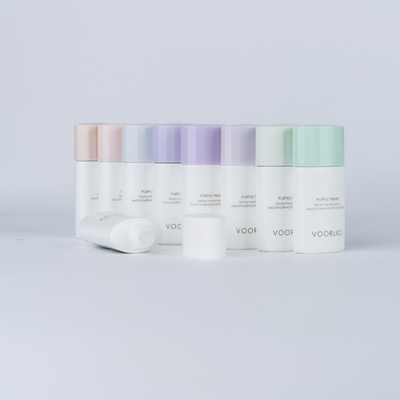 Logotipo do cliente aceitável 30ml 50ml embalagem de creme de proteção solar em plástico suave HDPE