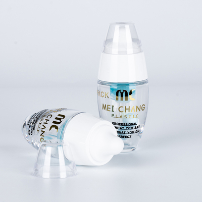 Taxa de descarga 0.25ml Gouache Misturador de gotas de frasco para o tónico de soro essencial PETG