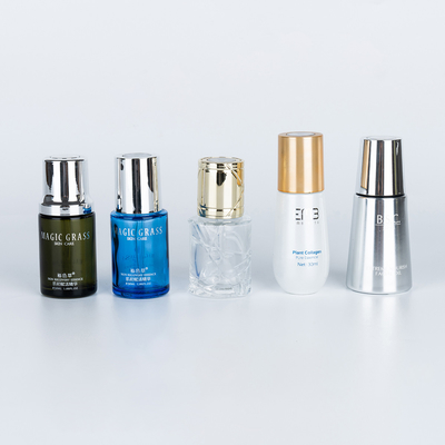 Garrafa rotativa de vidro de 30 ml para soro e essência de shampoo de grande capacidade