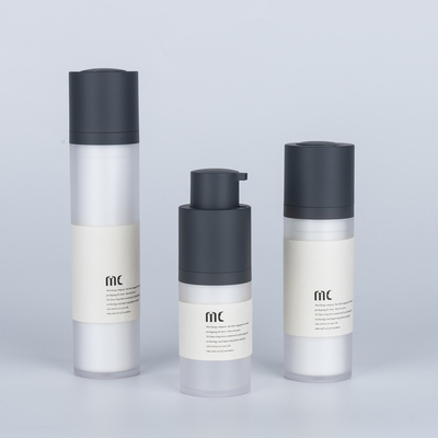 15ml 30ml 50ml Cuidados com a pele Twist Acrílico Bottle de bomba sem ar Design de luxo Personalizável