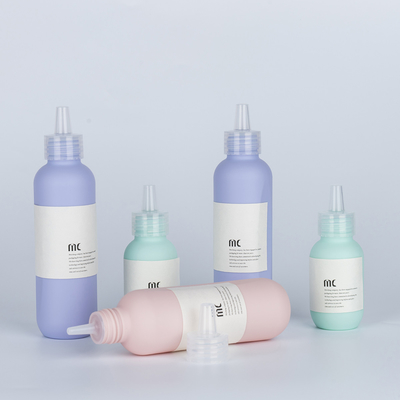 60 ml 80 ml 100 ml 120 ml 150 ml frasco de gotas de compressão em HDPE para cuidados com o cabelo e loção corporal