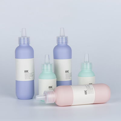 60 ml 80 ml 100 ml 120 ml 150 ml frasco de gotas de compressão em HDPE para cuidados com o cabelo e loção corporal