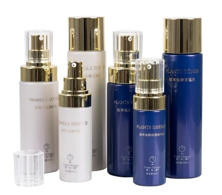 40 ml PET Collar Material Cosmético Botão com tampa acrílica e Luxury Cosmetics embalagem