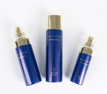 40 ml PET Collar Material Cosmético Botão com tampa acrílica e Luxury Cosmetics embalagem