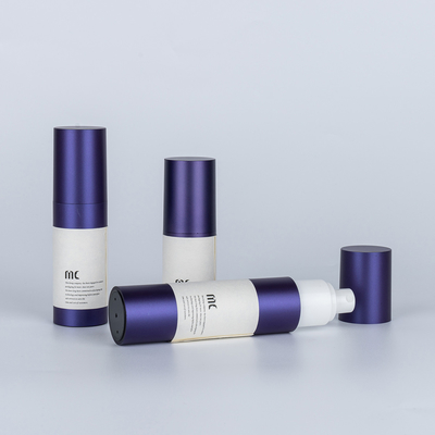 Garrafa de bomba sem ar de cor personalizada de alta qualidade 30 ml 50 ml 100 ml para loção corporal