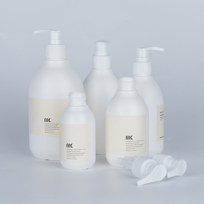 Tela de impressão 100ML 200ML 250ML 300ML 500ML Flasca de xampu de plástico PE redonda Flasca de lavagem manual