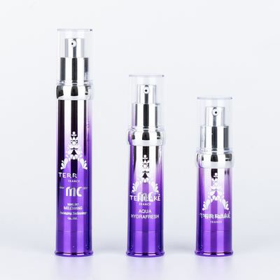 Cosméticos Industriais 15ml 20ml 30ml garrafa de bomba sem ar com serigrafia e artesanato UV