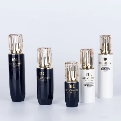 Botões de pulverização de bomba acrílica para cuidados com a pele PET de luxo Série 40ml 100ml 120ml 150ml 170ml