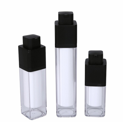 Garrafa de loção acrílica sem ar de 20 ml, 30 ml e 50 ml, com bomba sem ar e serigrafia