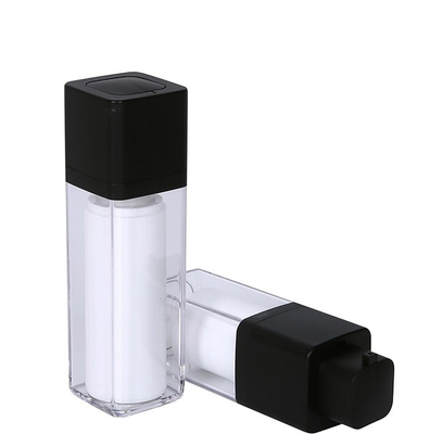 Garrafa de loção acrílica sem ar de 20 ml, 30 ml e 50 ml, com bomba sem ar e serigrafia