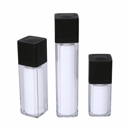 Design Luxury Airless Acrylic Lotion Bottle com 20ml 30ml 50ml Capacidade e bomba