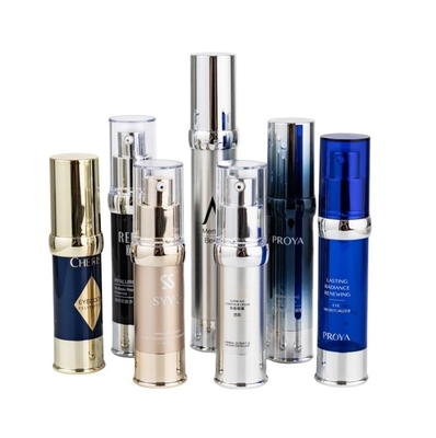 Material do corpo PLÁSTICO 15ml 20ml 30ml Fota de bomba de luxo sem ar para soro personalizável