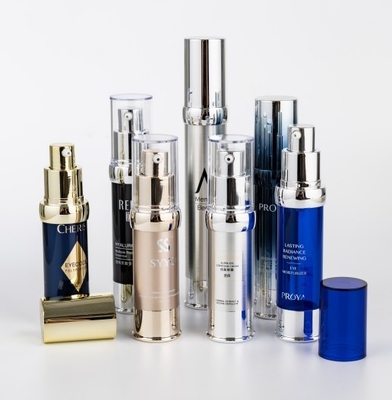 Material do corpo PLÁSTICO 15ml 20ml 30ml Fota de bomba de luxo sem ar para soro personalizável